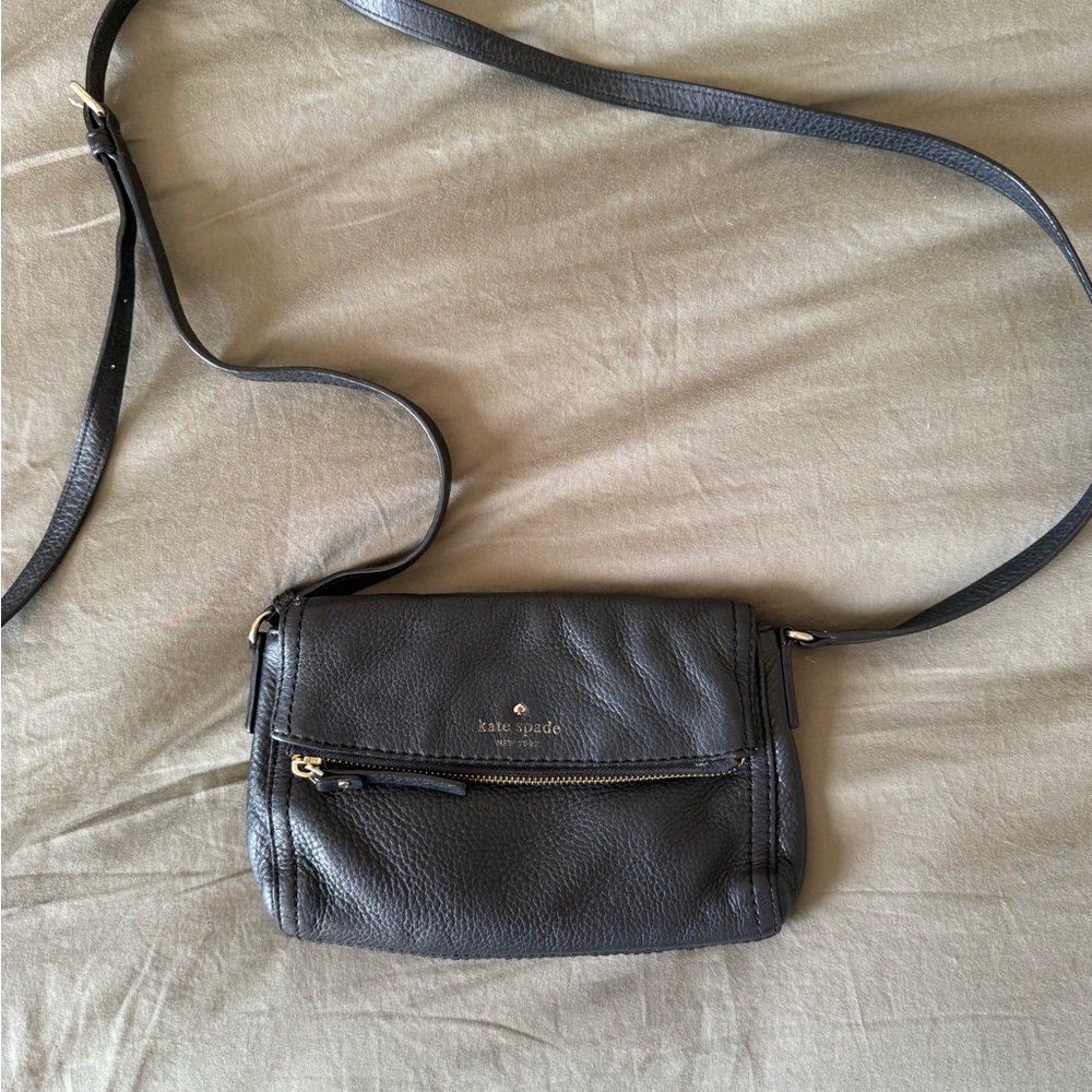 Kate Spade Black Leather Crossbody Bag